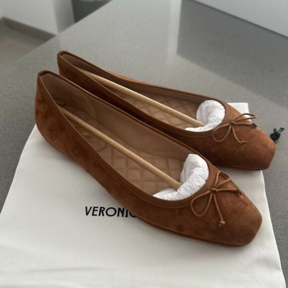 NIB Veronica Beard Beatrix Suede Ballet Flat - Picture 11 of 13